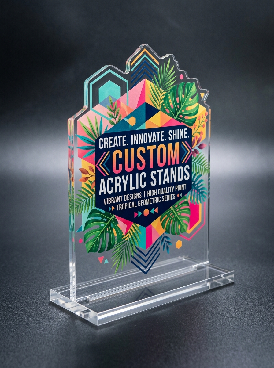 Standee Akrilik Custom UV Print
